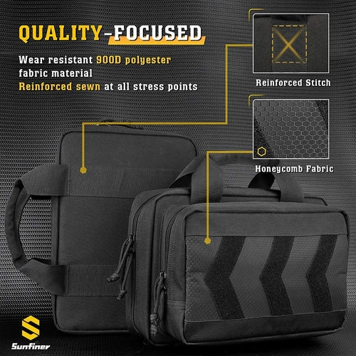 Upgraded Design Gun Bag with Lockable Zipper