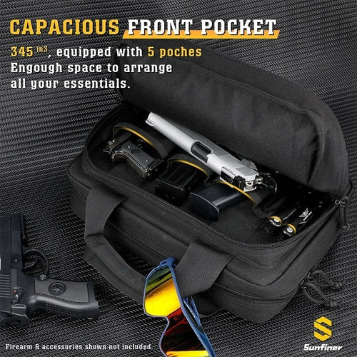 Upgraded Design Gun Bag with Lockable Zipper