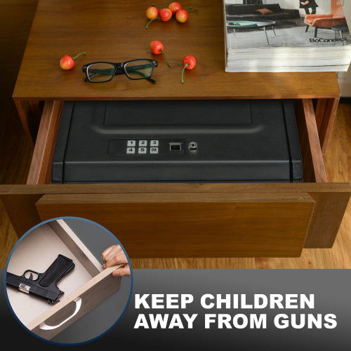 Quick-Access Biometric Gun Safe for 2 pistols