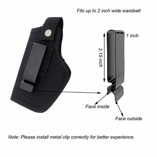 Concealed Carry Metal belt Clip IWB OWB holster