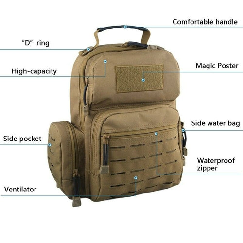 Tactical Shoulder Bag with Gun Holster Sling style Bag Hunting Camping