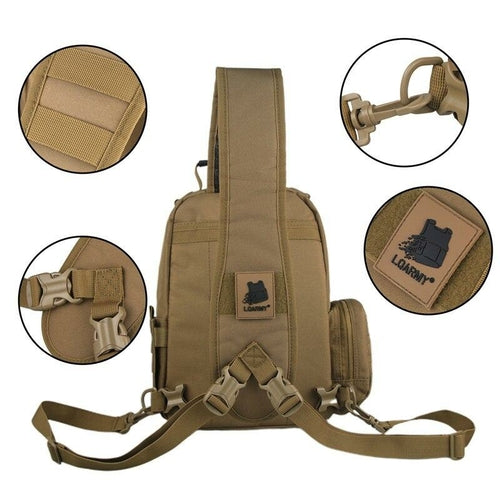 Tactical Shoulder Bag with Gun Holster Sling style Bag Hunting Camping