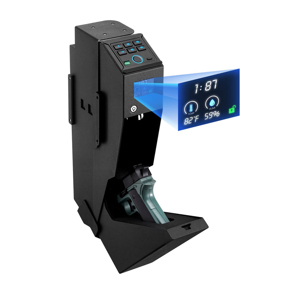 Gun Safe with Screen, Fingerprint/Password/Key