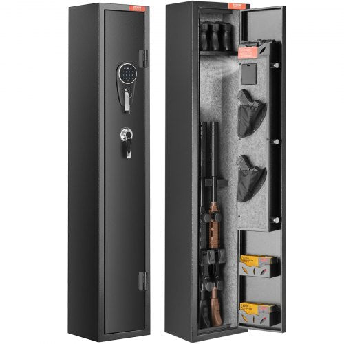 2 Rifles Gun Safe, with Lock & Digital Keypad